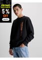 Saco De Felpa Y Algodón Con Logo Hombre Negro Calvin Klein de Calvin Klein