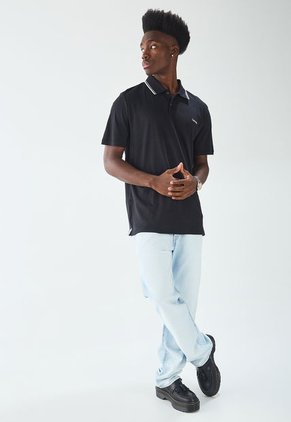 Polo Negro-Blanco Calvin Klein