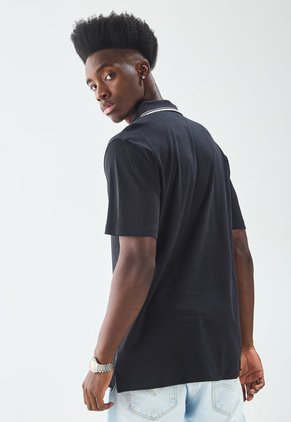 Polo Negro-Blanco Calvin Klein