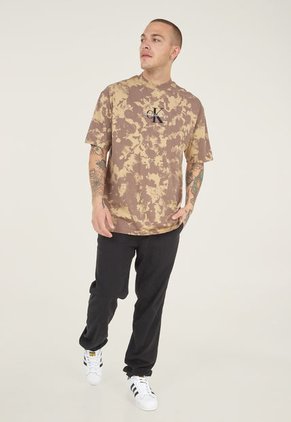 Camiseta Café-Beige-Negro Calvin Klein