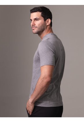 Camiseta Gris Manga Corta Calvin Klein
