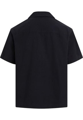 Camisa Negra Manga Corta Con Bolsillo Calvin Klein