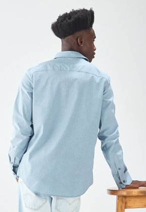 Camisa Azul Raf Calvin Klein