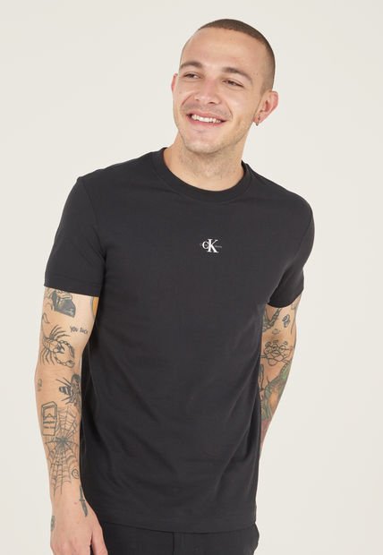 Camiseta Negro-Blanco Calvin Klein
