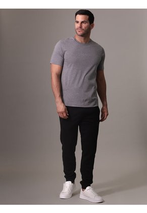 Camiseta Gris Manga Corta Calvin Klein