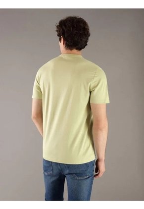 Camiseta Verde Stacked Graphic Crewnec Calvin Klein