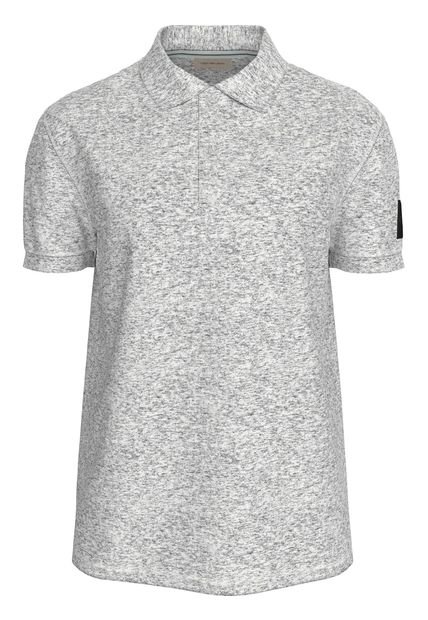 Polo Gris Con Insignia Calvin Klein