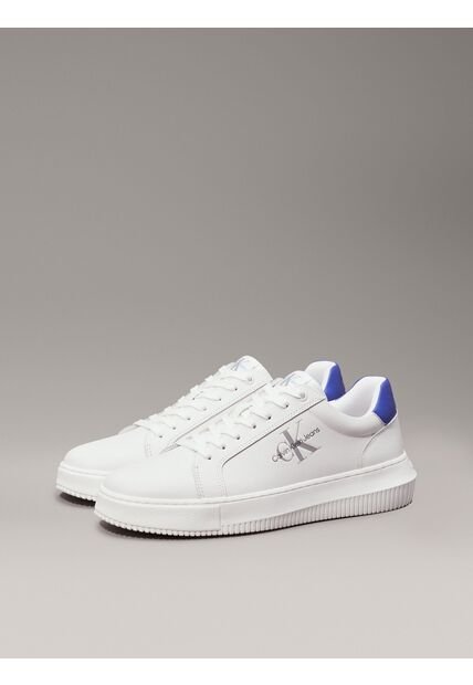Tenis Azul De Cuero Robusto Calvin Klein
