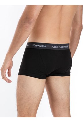 Pack De 3 Boxers Negro De Tallecintura Low Rise Trunk Calvin Klein