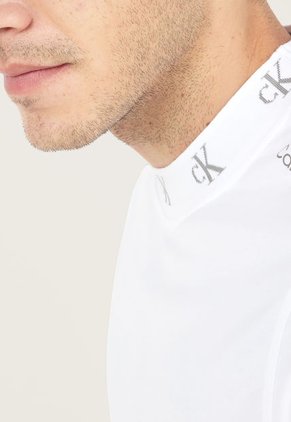 Camiseta Blanco-Gris Calvin Klein