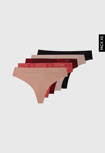 Pantie x5 Multicolor Calvin Klein