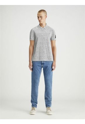 Polo Gris Con Insignia Calvin Klein