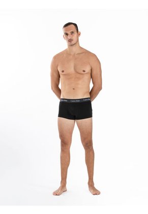 Pack De 3 Boxers Negro De Tallecintura Low Rise Trunk Calvin Klein