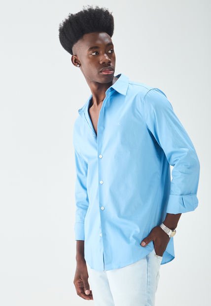 Camisa Azul Calvin Klein