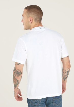 Camiseta Blanco-Gris Calvin Klein