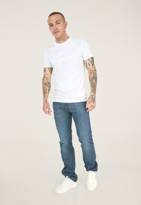 Camiseta Blanco-Plateado Calvin Klein