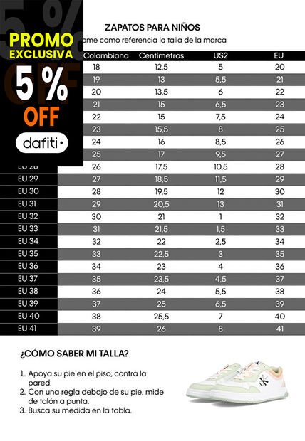 Zapatllas Casuales Para Niño Calvin Klein