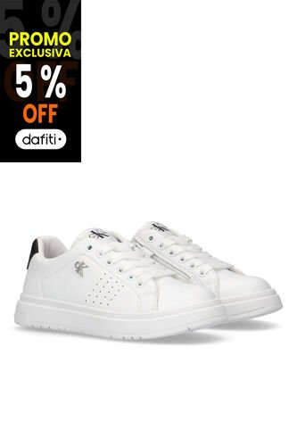 Tenis Blanco Infantiles Con Cordones Calvin Klein Calvin Klein