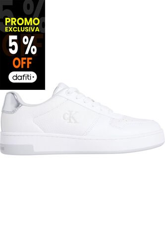 Tenis Blanco Basket De Cuero Calvin Klein Calvin Klein