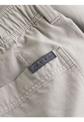 Pantalón Gris Cargo Recto De Ripstop Calvin Klein
