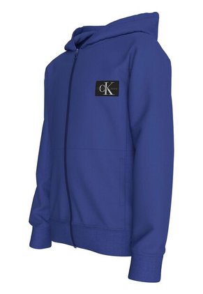 Buzo Azul Con Capota Y Monograma Para Niño Calvin Klein