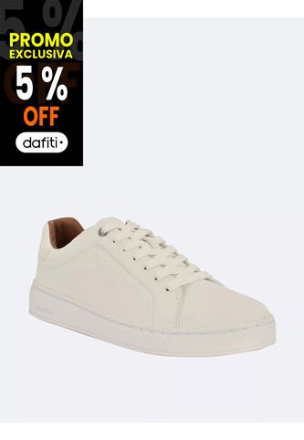 Tenis Blanco De Corte Bajo Con Suela De Plataforma Calvin Klein Calvin Klein