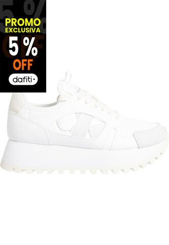 Tenis Blanco Runner De Plataforma Calvin Klein Calvin Klein