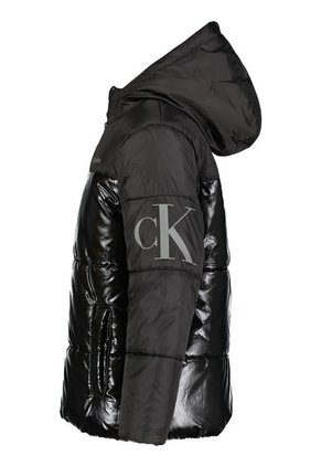 Chaqueta Negro Acolchada Con Cierre Para Niño Calvin Klein