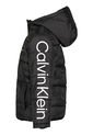 Chaqueta Negro Tipo Burbuja Con Gorro Para Niño Calvin Klein de Calvin Klein