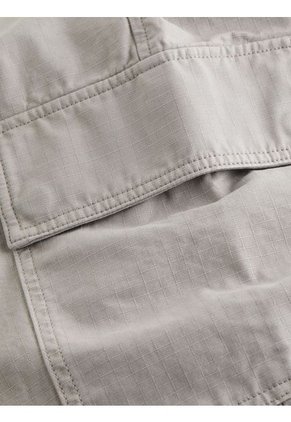 Pantalón Gris Cargo Recto De Ripstop Calvin Klein