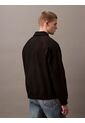 Saco Negro Tejido Con Cremallera Y Cuello Tipo Polo Calvin Klein de Calvin Klein