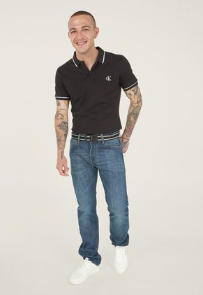Polo Negro-Blanco Calvin Klein
