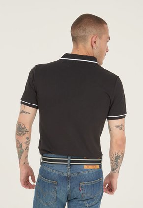 Polo Negro-Blanco Calvin Klein