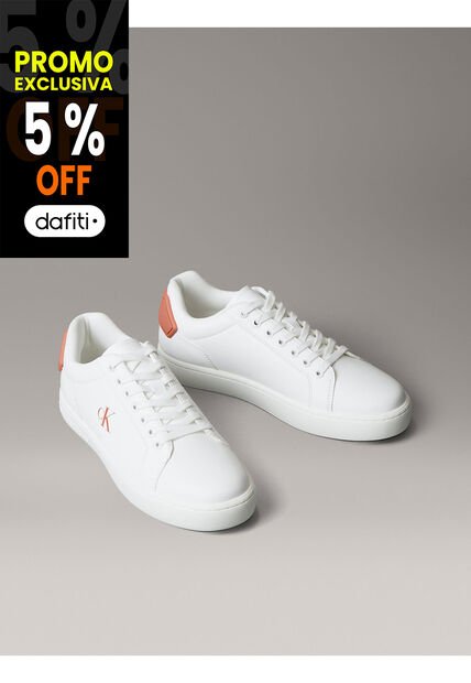 Tenis Blanco Classic Cupsole De Cuero Calvin Klein