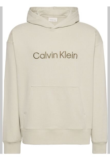 Buzo Verde Con Capota De Felpa Con Logo Estándar Calvin Klein