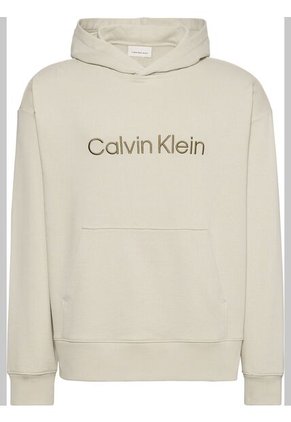 Buzo Verde Con Capota De Felpa Con Logo Estándar Calvin Klein