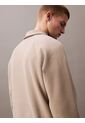 Saco Beige Tejido Con Cremallera Y Cuello Tipo Polo Calvin Klein de Calvin Klein