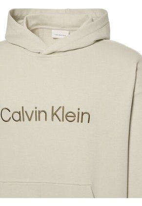 Buzo Verde Con Capota De Felpa Con Logo Estándar Calvin Klein