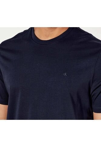 Camiseta Azul Slim De Manga Corta Calvin Klein Calvin Klein