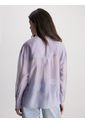 Camisa Utilitaria Holgada Transparente Mujer Morado Calvin Klein de Calvin Klein