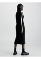 Vestido Negro Largo Slim De Canalé Calvin Klein de Calvin Klein