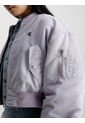 Chaqueta Morada Bomber Ligeramente Acolchada Para Mujer Calvin Klein de Calvin Klein