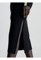 Vestido Negro Largo Slim De Canalé Calvin Klein de Calvin Klein