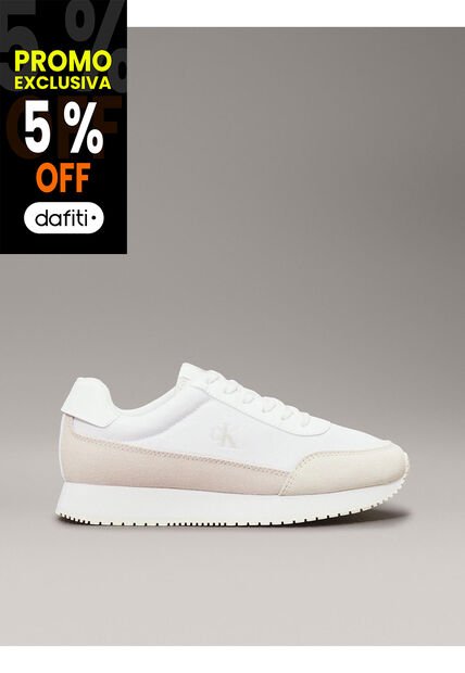 Tenis Blanco De Lona Calvin Klein