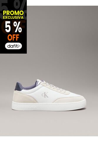 Tenis Blanco De Cuero Calvin Klein Calvin Klein