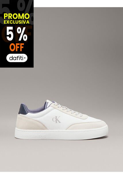 Tenis Blanco De Cuero Calvin Klein