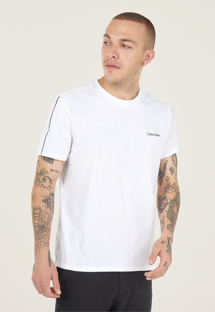 Camiseta Blanco-Negro Calvin Klein