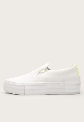 Tenis Lifestyle Blanco-Amarillo Neón Calvin Klein Jeans