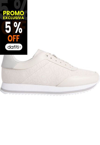 Tenis Beige Bajos Runner Para Mujer Calvin Klein