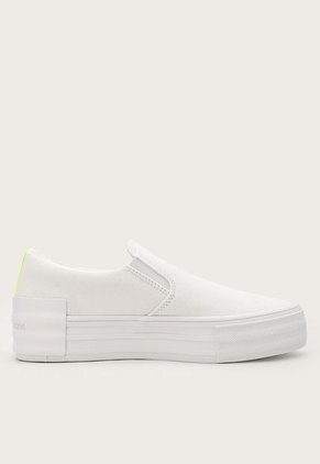 Tenis Lifestyle Blanco-Amarillo Neón Calvin Klein Jeans